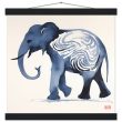 The Enigmatic Blue Zen Elephant Print 36