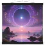 Mystic Sunrise Portal: Zen Matte Poster with Hanger 5