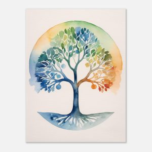 Lively Tree in Watercolour Art