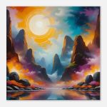 Majestic Mountain Sunset Canvas Print 6