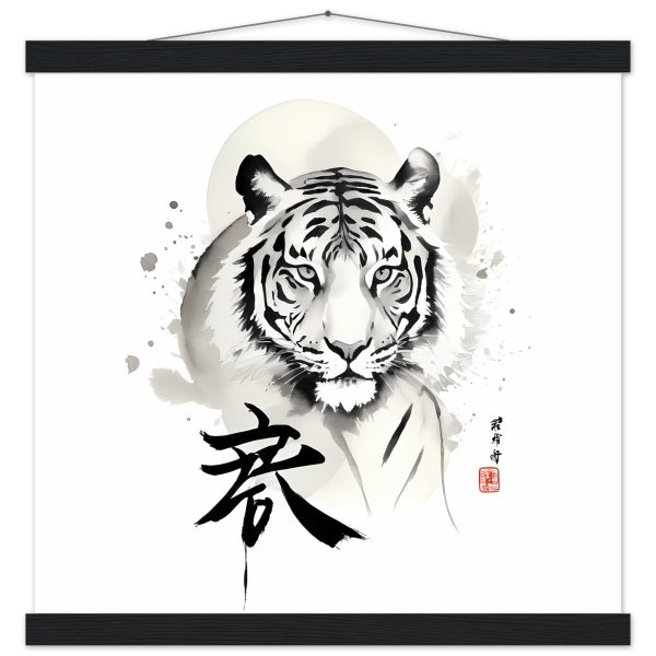 The Enigmatic Allure of the Zen Tiger Framed Poster 11