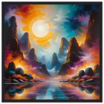 Mountain Majesty Framed Poster – Zen Tranquility in Your Home 4