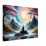 Nature’s Serenity: A Zen-Inspired Canvas Masterpiece for Tranquil Living 7