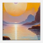 Tranquil Sunset Horizon Canvas Art 6