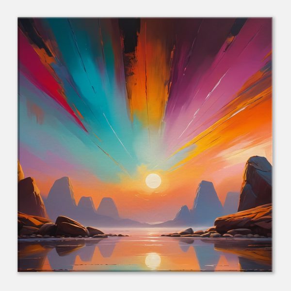 Harmony Unveiled – Symphony of Light and Color Canvas Print 3