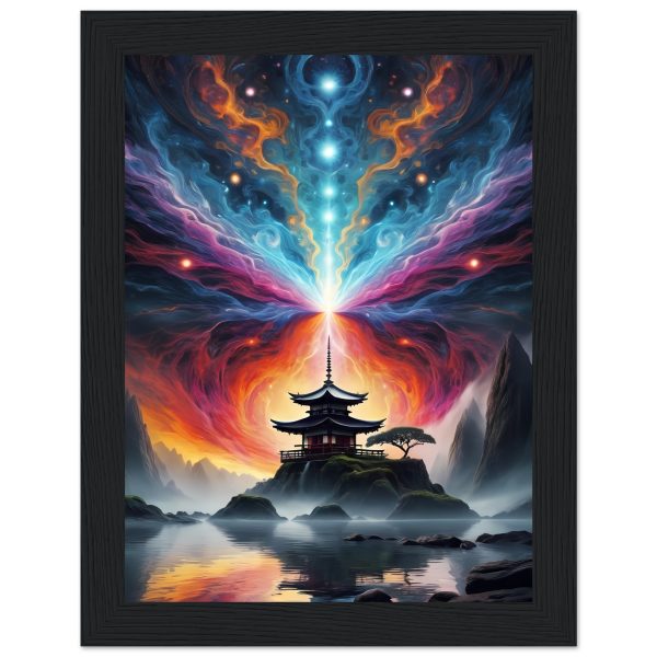Enchanting Zen Haven: Japanese Temple Framed Poster 2