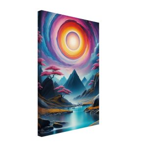 Portal to Tranquility: Zen Vortex Canvas Print