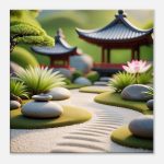 Tranquil Zen Garden Journey on Canvas 7
