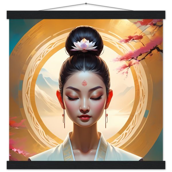 Woman Buddhist Meditating Canvas: A Visual Journey to Enlightenment 12