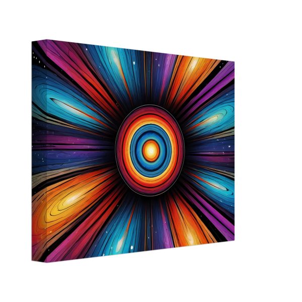 Cosmic Harmony: Zen Mandala Unveiled in Vibrant Canvas Print 4