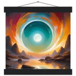 Ethereal Gateway to Zen: Surreal Poster with Hanger 7