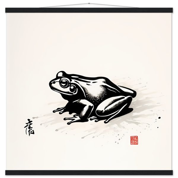 The Enigmatic Beauty of the Serene Frog Print 4