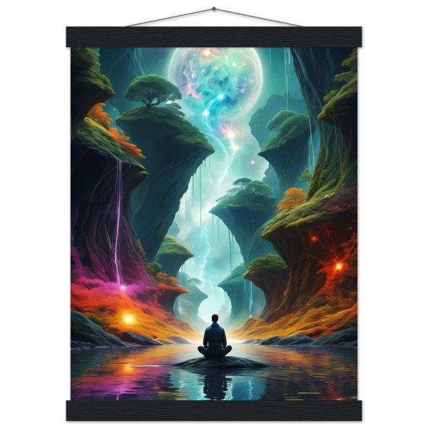 Meditative Odyssey Poster with Magnetic Hanger 4