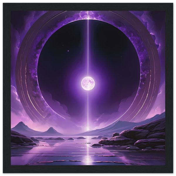 Portal of Dreams: Purple Landscape Framed Poster 3