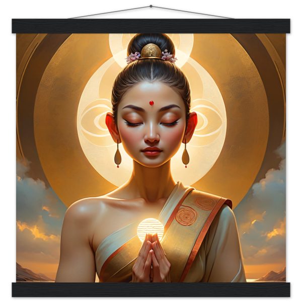 Radiant Sunrise Meditation Poster: Embrace Serenity 4