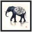 Eternal Serenity: The Enigmatic Black Zen Elephant Print 23
