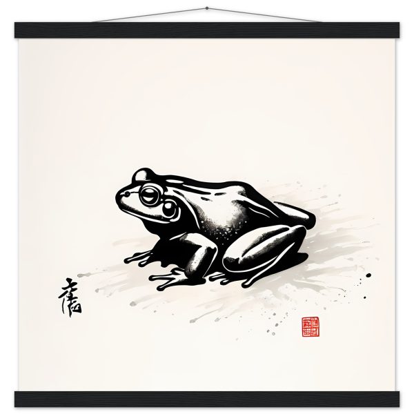 The Enigmatic Beauty of the Serene Frog Print 9