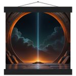 Zen Temple of Radiant Light: Premium Poster with Hanger 7