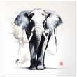 Harmony in Hues: The Majestic Zen Elephant Print 33