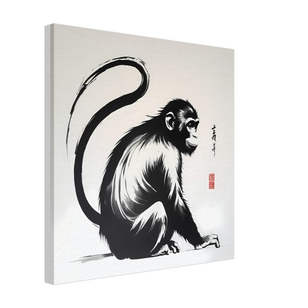 The Tranquil Charm of the Zen Monkey Print 13
