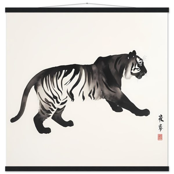 Unleashing Elegance: The Zen Tiger Canvas Print 13