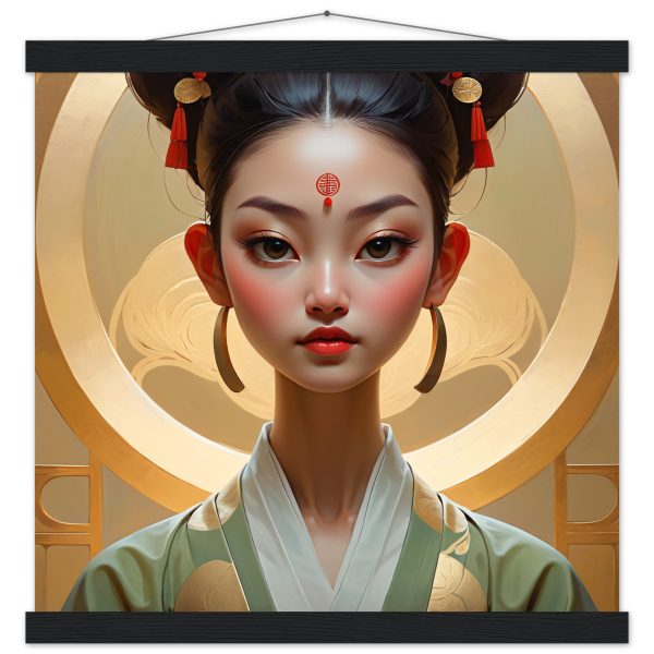 Graceful Geisha: Timeless Poster Art with Hanger 2