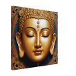 Golden Serenity: Zen Buddha Mask Poster 34