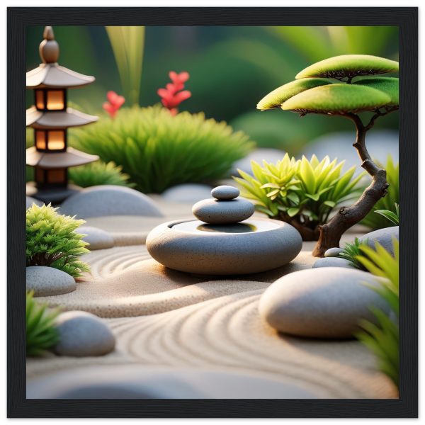 Tranquility Framed: Premium Matte Poster with Wooden Frame 3
