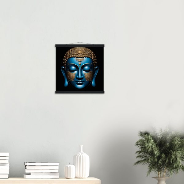 Blue & Gold Buddha Poster Inspires Tranquility 13