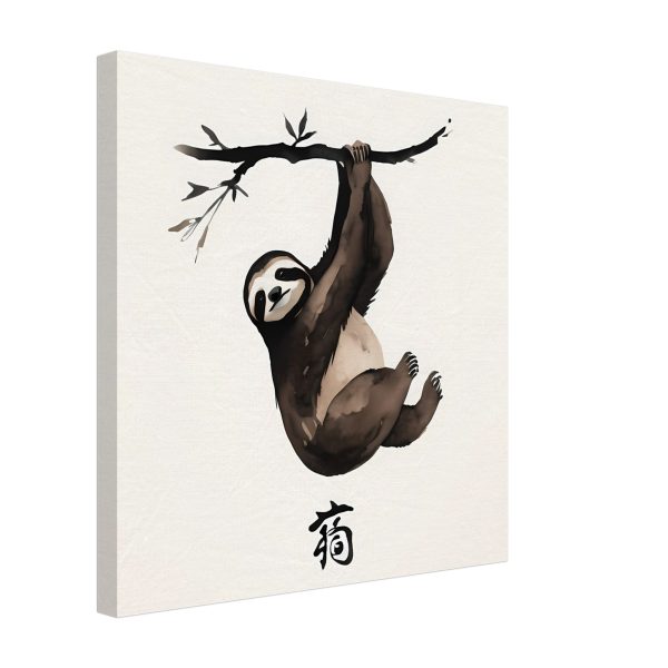 The Zen Sloth Watercolor Print 15