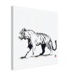 Monochrome Tiger Canvas Print 30