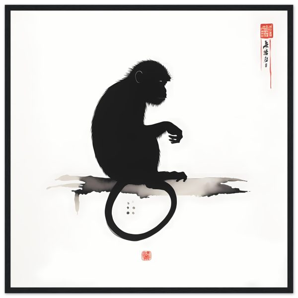 An Enigmatic Zen Monkey Print 14