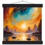 Majestic Zen Sunrise – Art for Serene Living Spaces 8