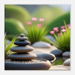 Elevate Your Space with Zen Garden Beauty: Tranquil Canvas Art 8