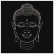 Monochrome Buddha Head Wall Art 26