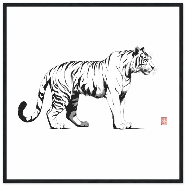 A Captivating Tiger Print Canvas 17