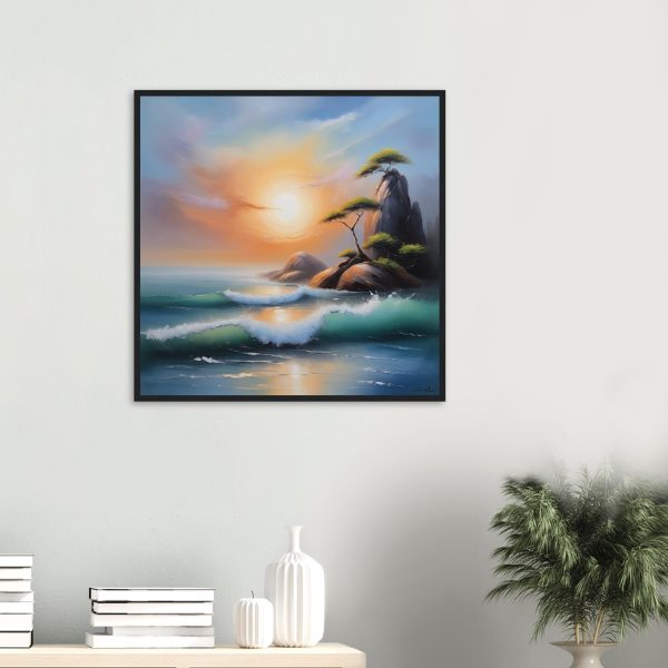 A Zen Seascape in Oil Painting Print 15