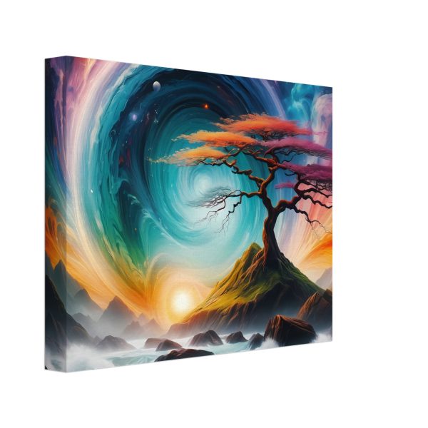 Whispers of Tranquility: A Bonsai Symphony on Canvas