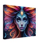 Harmony Unleashed: Abstract Women’s Portrait Canvas for Tranquil Spaces 7