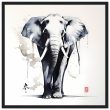 Harmony in Hues: The Majestic Zen Elephant Print 27