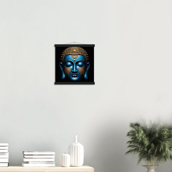 Blue & Gold Buddha Poster Inspires Tranquility 8