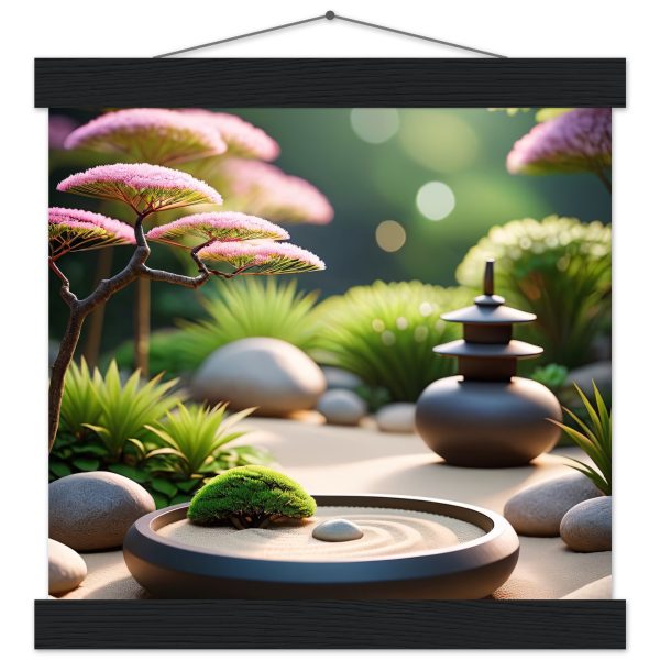 Elegant Bliss: Zen Garden Art Poster 2