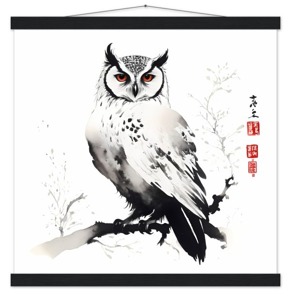 The Enchanting World of the Japanese Zen Owl Print 12