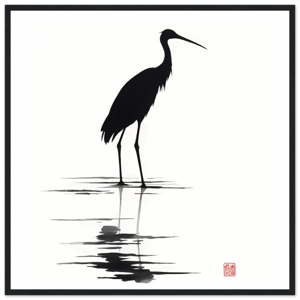 Unveiling Nature’s Grace: A Majestic Heron in Monochrome 2