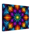 Harmony Unveiled: Radiant Mandala on Canvas 8