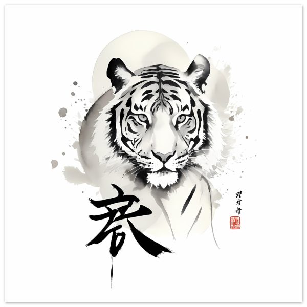 The Enigmatic Allure of the Zen Tiger Framed Poster 4