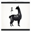Llama Elegance: Black Silhouette Print 25