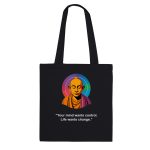 Embrace Change with Zen Wisdom | Buddha Quote Tote Bag 4