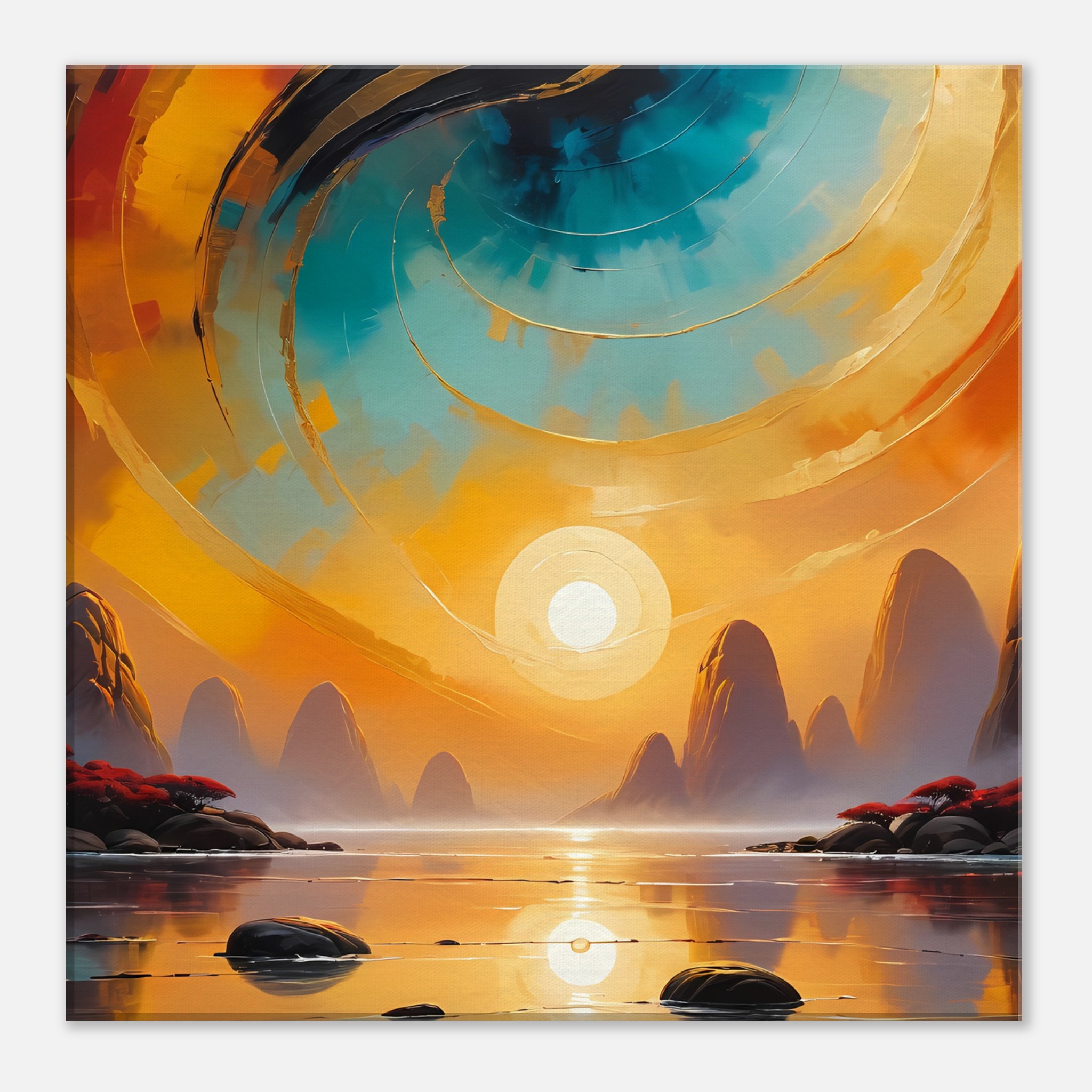 Mystical Sunrise - Canvas Art for Serene Home Decor