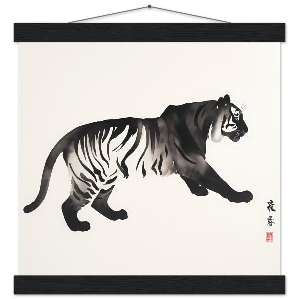 Unleashing Elegance: The Zen Tiger Canvas Print 15